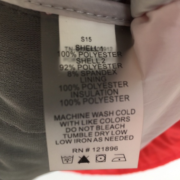 Title Nine Women’s Quilted Vest Hooded Neon Pink Gray Size Small Athletic - Picture 10 of 14